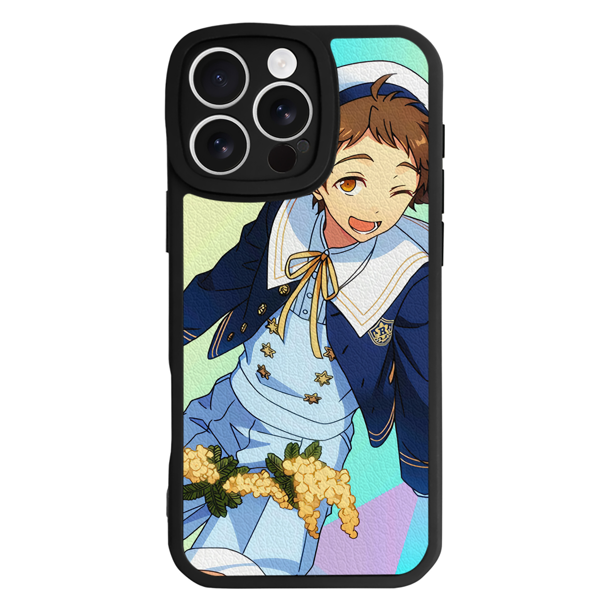 （画像用） あんさんぶるスターズ! Ensemble Stars 【iPhone 16シリーズ対応】シリコンスマホケース（レザー調） 材質：シリコン